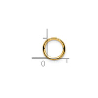 14k 6mm Round Bezel Pendant Mounting