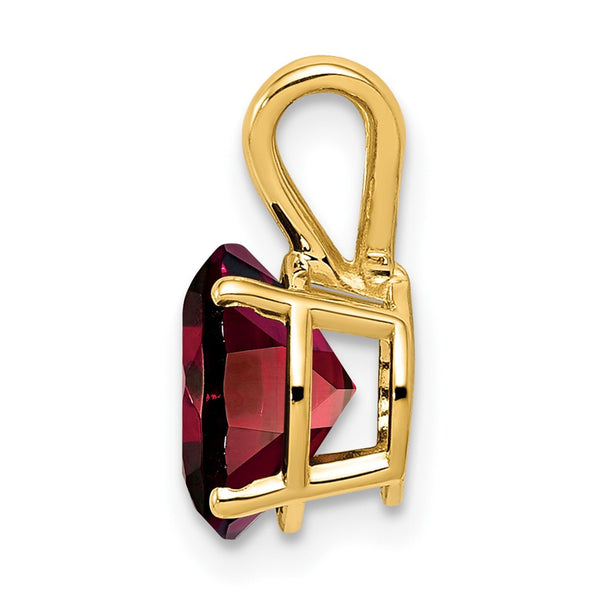 14k 8mm Garnet pendant