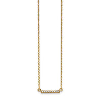14ky Diamond Tiny Bar Necklace w/o Chain
