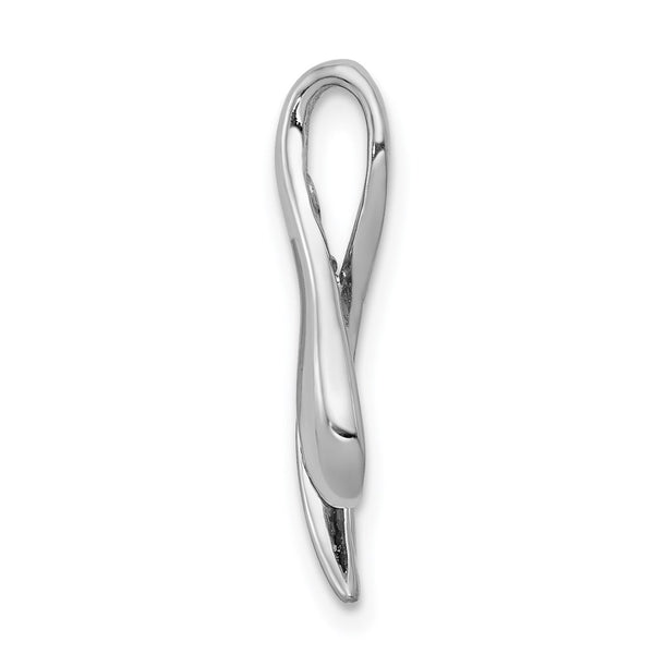 14k White Gold 3mm Amethyst pendant