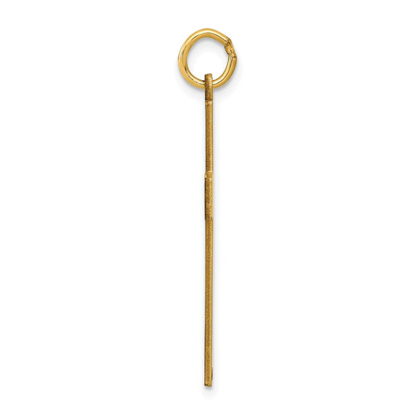 14K Laser Designed Ichthus Cross Pendant