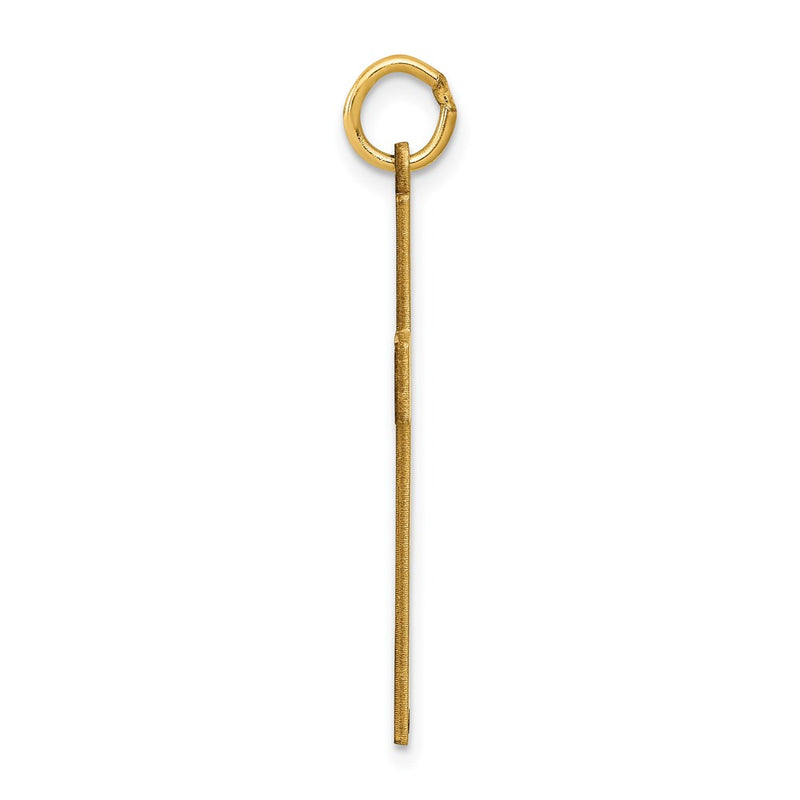 14K Laser Designed Ichthus Cross Pendant