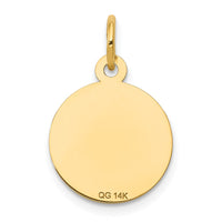 14k Holy Communion Disc Charm