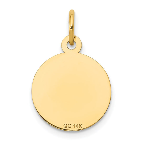14k Holy Communion Disc Charm