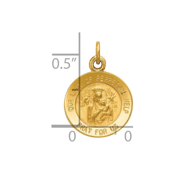 14k Our Lady of Perpetual Help Medal Charm