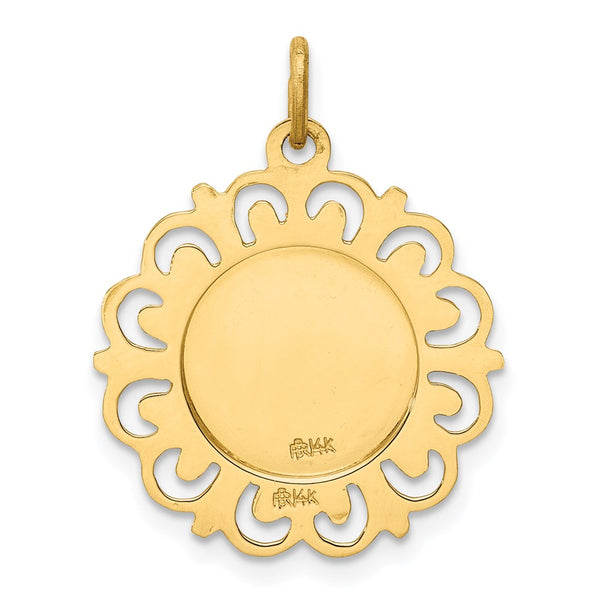 14k Our Lady of Mt. Carmel Medal Charm