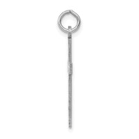 14K White Gold Laser Designed Cross Pendant