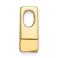 14k AAA 4.5mm Diamond Slide