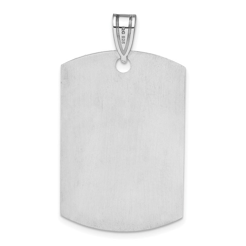 Sterling Silver Rhodium-plated Medical Jewelry Pendant