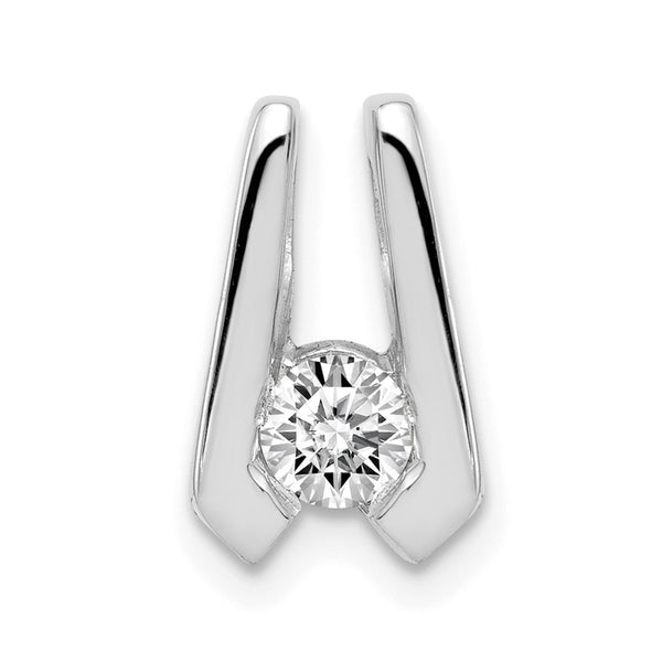 14k White Gold VS 4mm Diamond Slide