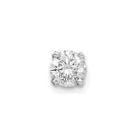 14k White Gold AA Quality Complete Diamond Stud Earring