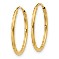 14k 1.20mm Endless Hoop Earring