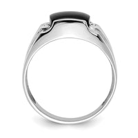 14k White Gold VS Diamond men's ring