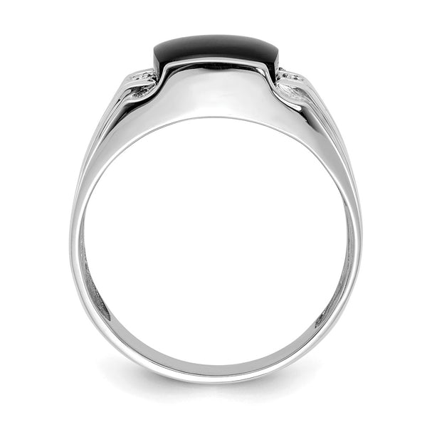 14k White Gold VS Diamond men's ring