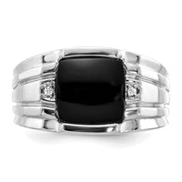 14k White Gold VS Diamond men's ring