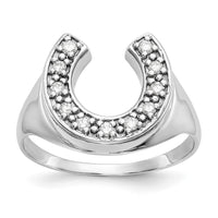 14k White Gold AAA Diamond men's ring