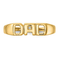 14k AAA Diamond men's ring