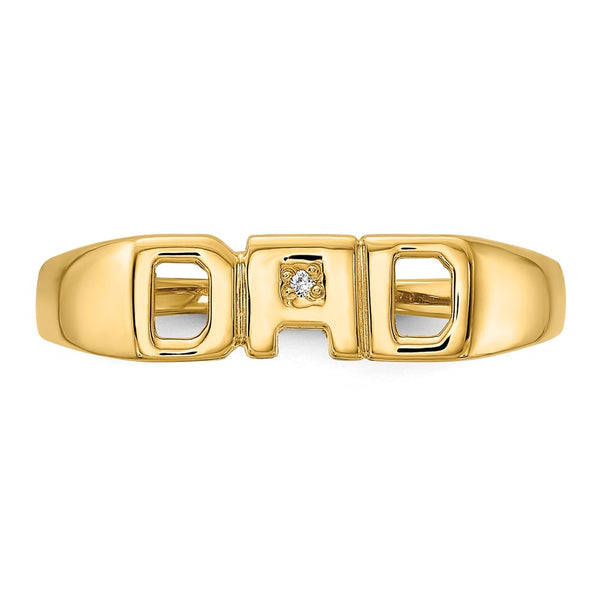 14k AAA Diamond men's ring