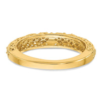14k 3mm Filigree Wedding Band