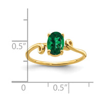 14k 7x5mm Oval Mount St. Helens ring