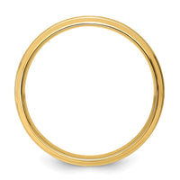 14k Yellow Gold Light Comfort Fit Brush Satin Fancy Band