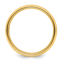 14k Yellow Gold Light Comfort Fit Brush Satin Fancy Band