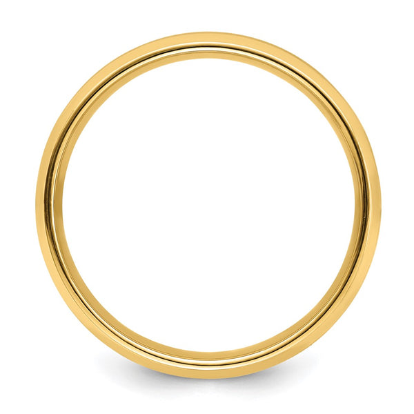 14k Yellow Gold Light Comfort Fit Brush Satin Fancy Band