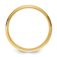 14k Yellow Gold Standard Comfort Fit Brush Satin Fancy Band