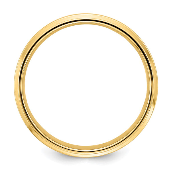 14k Yellow Gold Light Comfort Fit Brush Satin Fancy Band