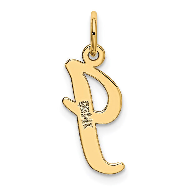 14k Medium Script Letter I Initial Charm