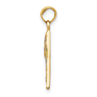 14k Enameled Pizza Slice Pendant