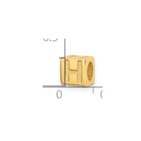 14ky Alphabet Bead Letter H